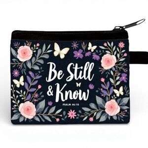 NEW - 001 Christian Bible Makeup Bag Pouch - Cosmetic Bags - SMALL